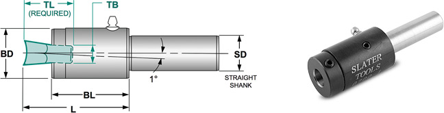 20.00 mm 0.75 Shank Diameter 0.795 Across Flat 2.75 Length Slater Tools 706-795 Internal Hexagon Broach 